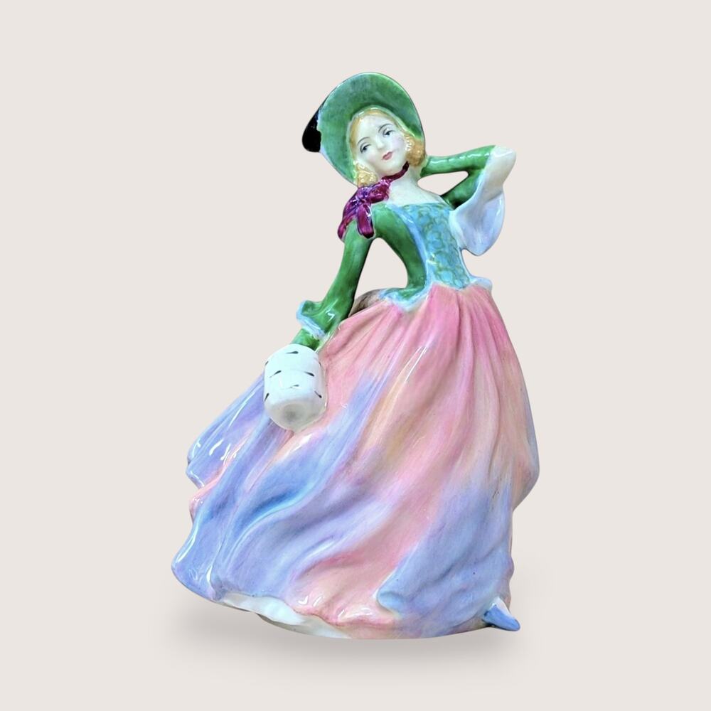 Vintage Royal Doulton Autumn Breezes HN 1911 Porcelain Figurine 7.5" England